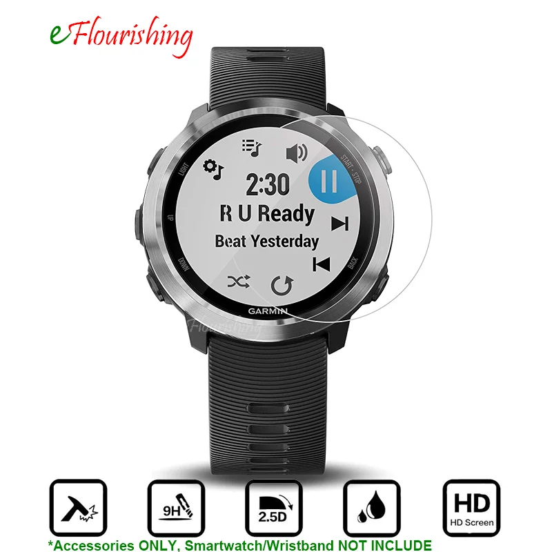 4 шт./лот (2 стекла es + 2 салфетки) для Garmin Forerunner 645 музыка gps бег Защитная пленка часов