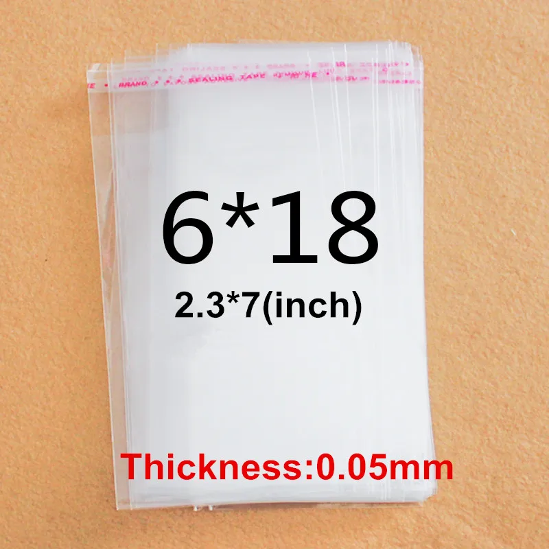 2000pcs Clear Mini Small plastic bags for jewelry 6X18cm Self Adhesive Seal OPP Package bag
2000pcs Clear Mini Small plastic bags for jewelry 6X18cm Self Adhesive Seal OPP Package bag