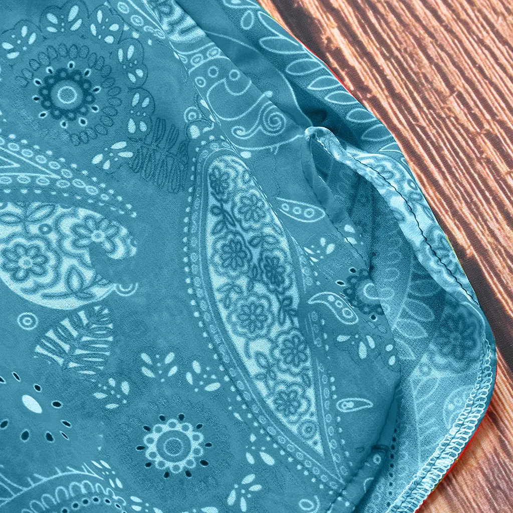 2020 Casual Chiffon Printed Button Retro Beach Dress Women Bohemia Bikini Swimwear Kaftan Beach Cover Up Saida De Praia Pareos
2020 Casual Chiffon Printed Button Retro Beach Dress Women Bohemia Bikini Swimwear Kaftan Beach Cover Up Saida De Praia Pareos
