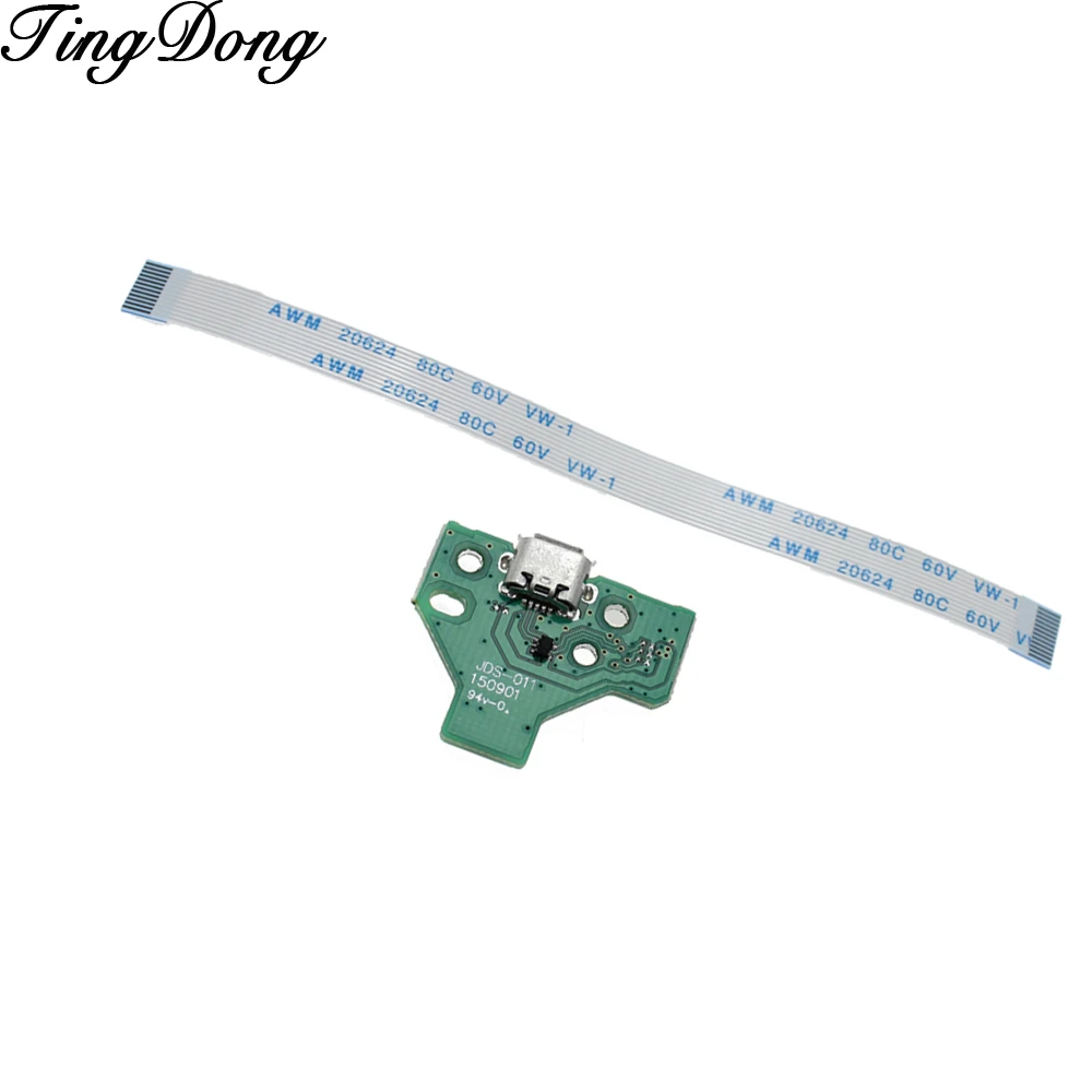 TingDong Power Charging Port Socket Board JDS-011 + 12 pin Ribbon Flex Cable For PS4 Controller gamepad Repair Parts
TingDong Power Charging Port Socket Board JDS-011 + 12 pin Ribbon Flex Cable For PS4 Controller gamepad Repair Parts