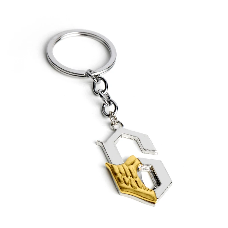 Animation Jewelry BLEACH Keychain Grimmjow Jeagerjaques Figure 6 Pendant Key Chains Unisex Keyring Car Holder | Украшения и