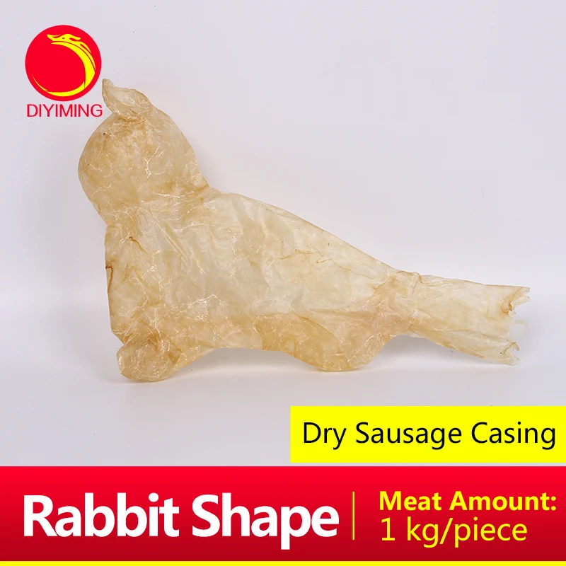 DIYIMING Special type dry sausage casing , small rabbit shape sausage casing for festival 1kg meat amount per piece
DIYIMING Special type dry sausage casing , small rabbit shape sausage casing for festival 1kg meat amount per piece
