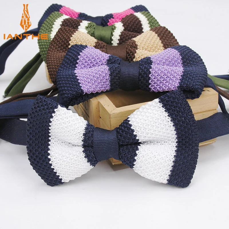 Brand New Style Mens Knit Bowtie Adjustable Butterfly For Men Neckwear Bowties Designer Knitting Knitted Vintage Stripe Bow Tie
Brand New Style Mens Knit Bowtie Adjustable Butterfly For Men Neckwear Bowties Designer Knitting Knitted Vintage Stripe Bow Tie