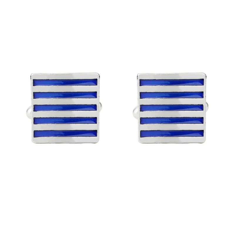 blue enamel stripe Cufflinks Men office square Cuff Links Groove Men cufflink Jewelry Metal wristband Buttons Cufflinks casual
blue enamel stripe Cufflinks Men office square Cuff Links Groove Men cufflink Jewelry Metal wristband Buttons Cufflinks casual