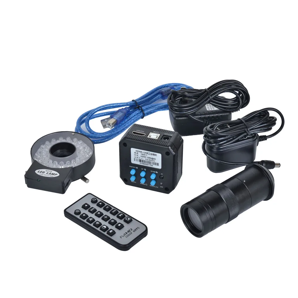 16MP 1080P @ 60FPS HDMI USB выход Цифровая индустриальная камера микроскоп камера + 100X C-mount объектив + 40 Led свет для промышленная печатная плата лаборато...
16MP 1080P @ 60FPS HDMI USB выход Цифровая индустриальная камера микроскоп камера + 100X C-mount объектив + 40 Led свет для промышленная печатная плата лаборато...