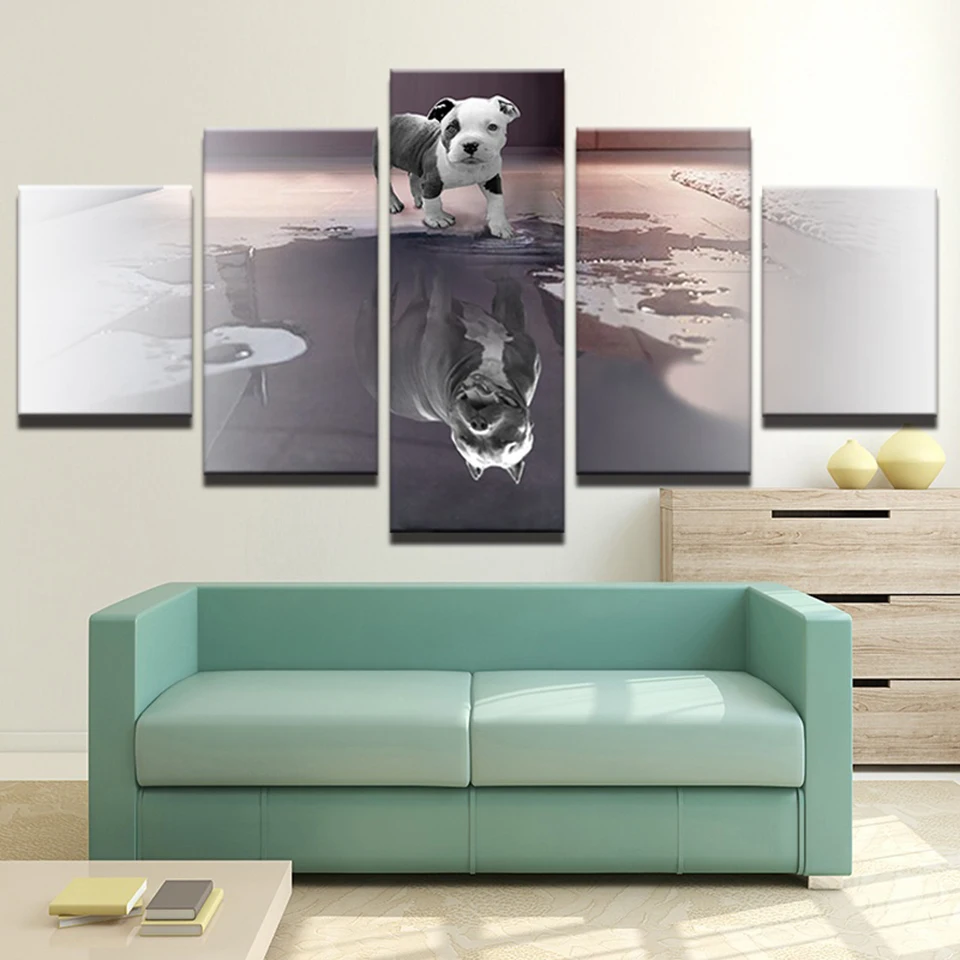 Canvas HD Printed Pictures Wall Art 5 Panel Animals Dog And Shadow Paintings Home Decor Modular Poster Living Room Framework 
Canvas HD Printed Pictures Wall Art 5 Panel Animals Dog And Shadow Paintings Home Decor Modular Poster Living Room Framework