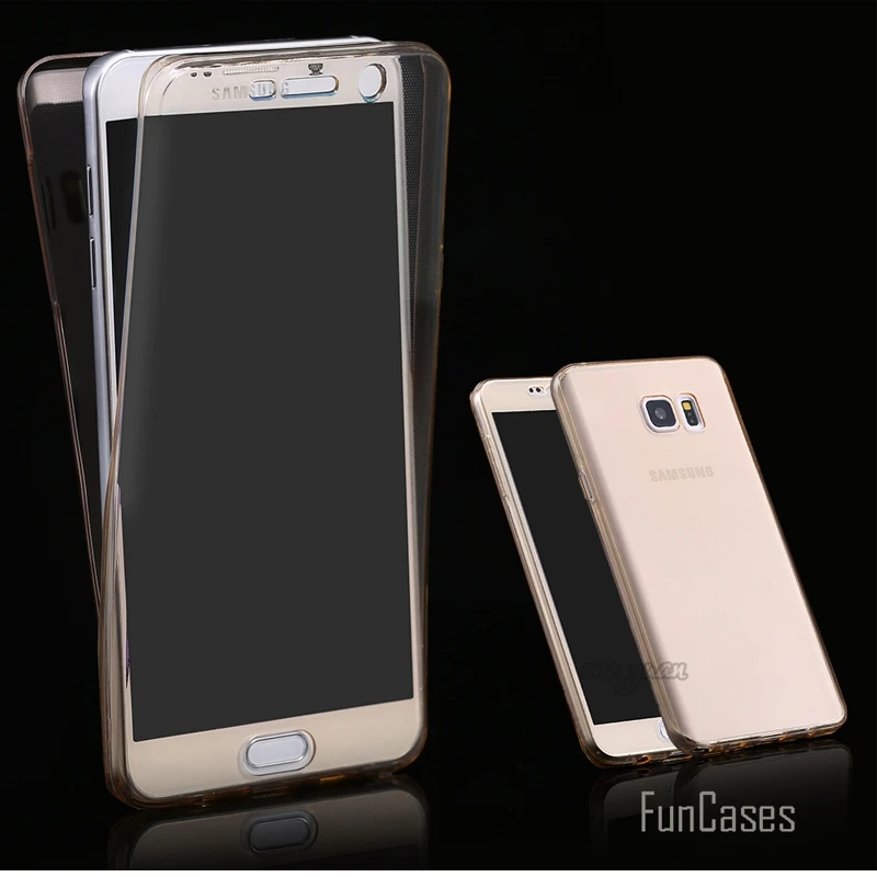 S7/S7 Edge прозрачный гибкий мягкий ТПУ чехол для samsung Galaxy S7 360 градусов Полная защита