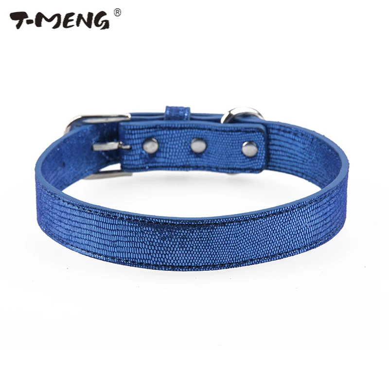 T-MENG Shining Blue Leather Dog Collar For Small Large Dogs Pet Collars Genuine Leather Luxury Pet Products For Animals Supplier
T-MENG Shining Blue Leather Dog Collar For Small Large Dogs Pet Collars Genuine Leather Luxury Pet Products For Animals Supplier
