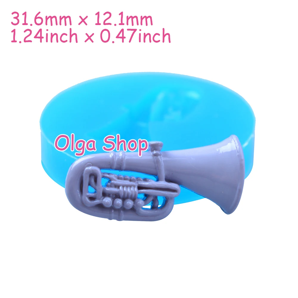 PYL272 Музыкальные инструменты Гибкая силиконовая форма саксофон резина