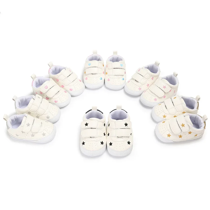 NEW HOT Baby Shoes Newborn Boys Girls Heart Star Pattern First Walkers Kids Toddlers Lace Up PU Sneakers
NEW HOT Baby Shoes Newborn Boys Girls Heart Star Pattern First Walkers Kids Toddlers Lace Up PU Sneakers