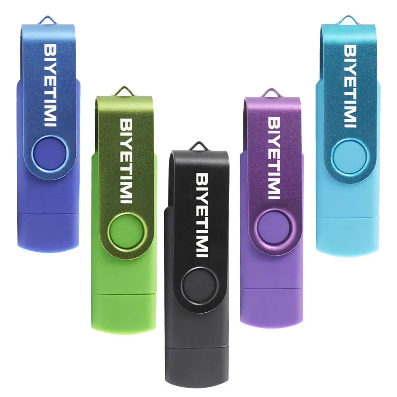 Biyetimi 2019 модная серия разных цветов otg Usb 2 0 флэш-накопитель полная емкость карта