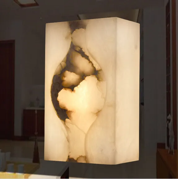 Natural marble wall lamp living room bedroom balcony aisle wall lamp, size: 30 * 18 * 10CM, E27 * 2, AC110-240V.
Natural marble wall lamp living room bedroom balcony aisle wall lamp, size: 30 * 18 * 10CM, E27 * 2, AC110-240V.