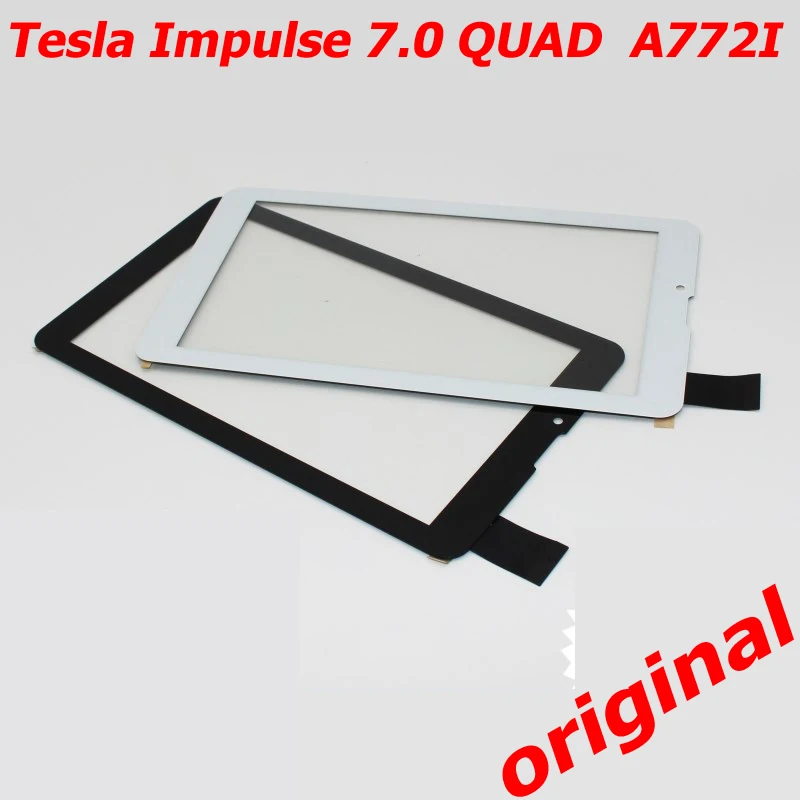 Бесплатная доставка сенсорный экран для Tesla Impulse 7 0 Quad A772I внешняя панель Стекло