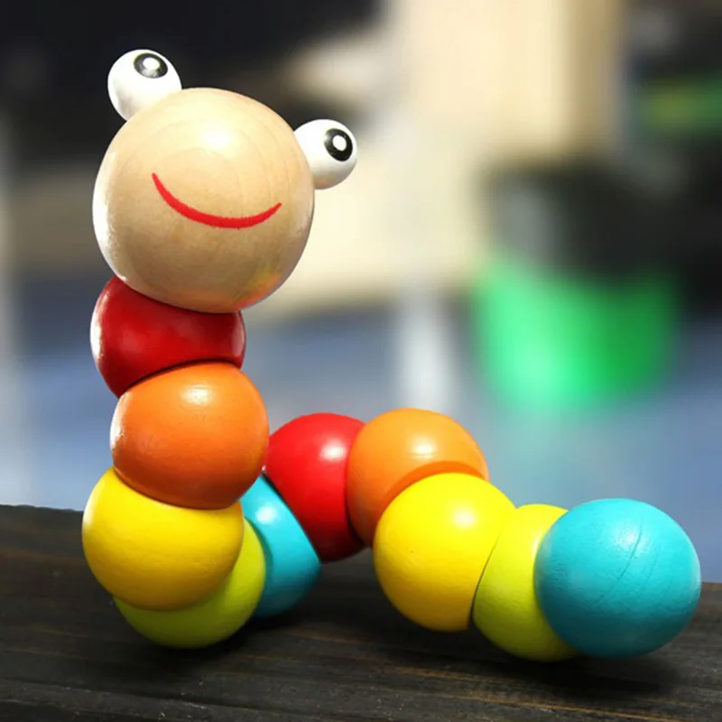 Kids Cute Insert Puzzle Educational Wooden Toys Baby Children Fingers Flexible Training Science Twisting Worm Toy -17
Kids Cute Insert Puzzle Educational Wooden Toys Baby Children Fingers Flexible Training Science Twisting Worm Toy -17