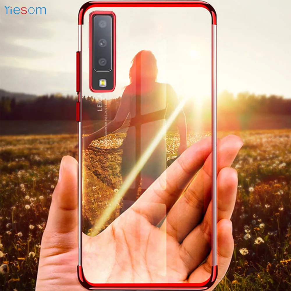 Роскошный чехол с покрытием для Samsung Galaxy A7 2018 A750 A70 A50 A40 A30 A20 A10 Ультратонкий Мягкий