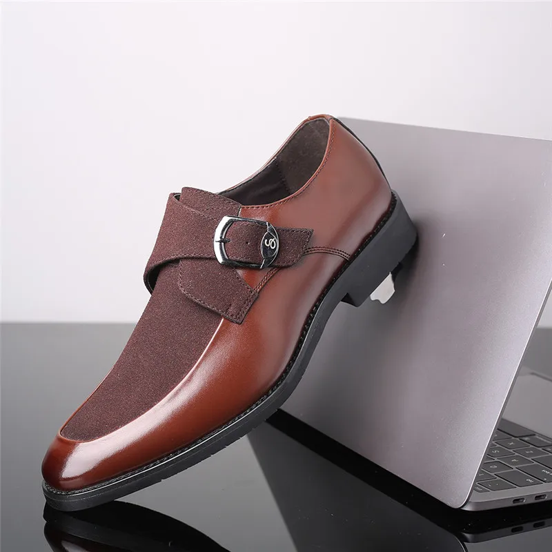 Leather+Suede Mens Shoes Formal Slip On Men Wedding Shoes for Men Handmade Black/Brown Dress Shoes Men Exquisite Banquet Loafers
Leather+Suede Mens Shoes Formal Slip On Men Wedding Shoes for Men Handmade Black/Brown Dress Shoes Men Exquisite Banquet Loafers