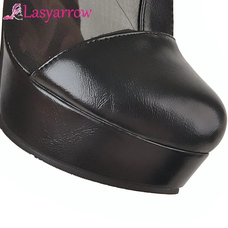 Lasyarrow Summer Style Gladiator Shoes Woman Ladies Thick High Heels Round Toe Platform Ladies Footwear Mesh Ankle Boots F494
Lasyarrow Summer Style Gladiator Shoes Woman Ladies Thick High Heels Round Toe Platform Ladies Footwear Mesh Ankle Boots F494
