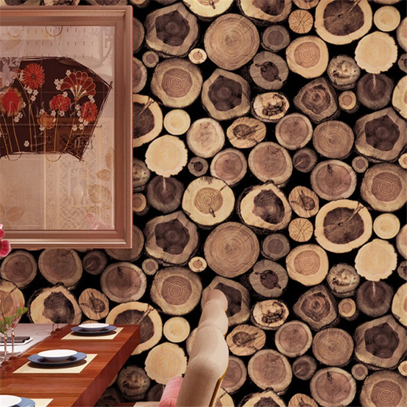 beibehang Chinese Style Retro Original Ecology Imitation Wooden Ring Wallpaper Tea House Hotel Real Round Wood Pile Wallpaper
beibehang Chinese Style Retro Original Ecology Imitation Wooden Ring Wallpaper Tea House Hotel Real Round Wood Pile Wallpaper