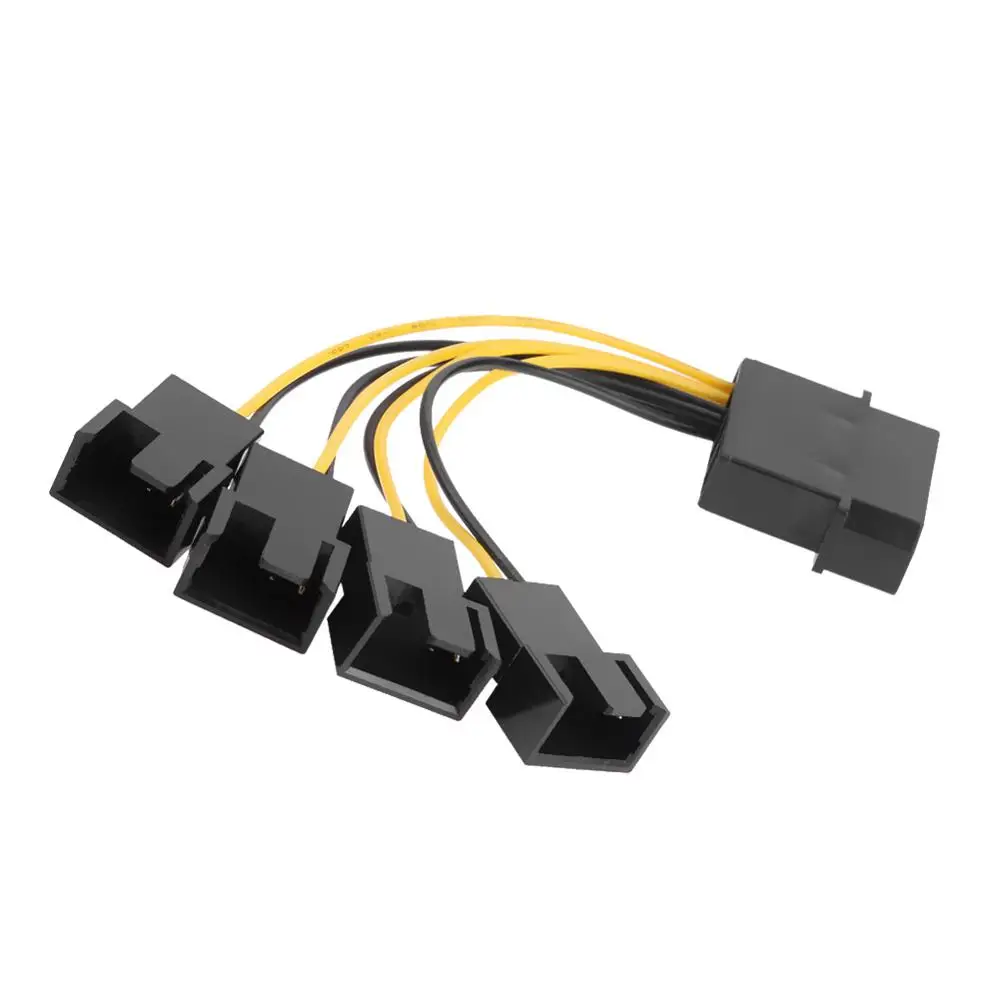 5pcs D-Port Computer CPU PC Case Fan Cables 3 Pin Fan Cable 1 to 4 Ways Power Splitter Adapter Extension Cable Connector
5pcs D-Port Computer CPU PC Case Fan Cables 3 Pin Fan Cable 1 to 4 Ways Power Splitter Adapter Extension Cable Connector