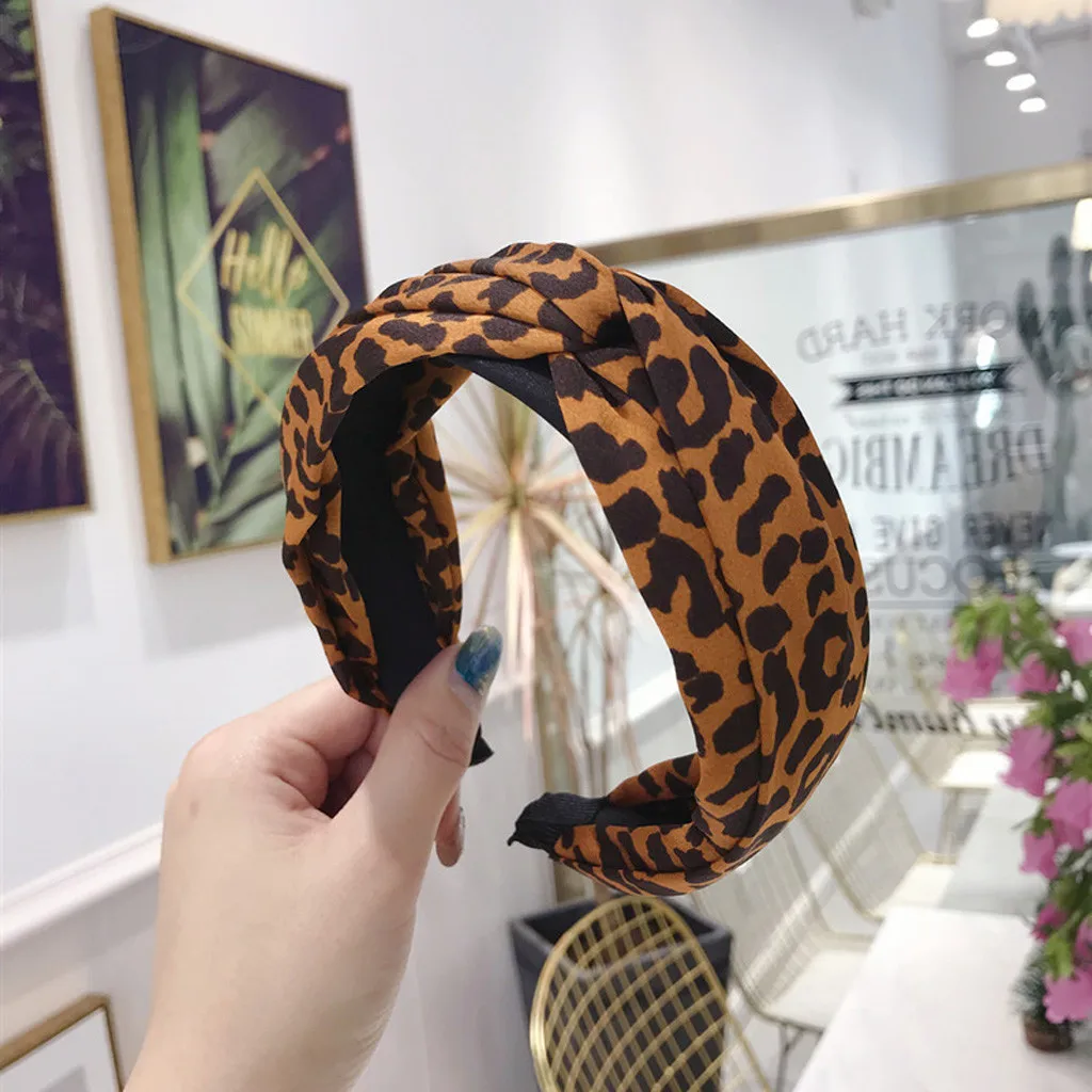 Аксессуары для волос женщин scrunchie Женская милая повязка ободок Топ узел модная