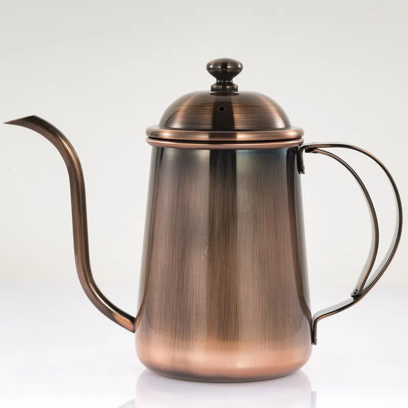 Classic Copper Color Coffee Pot 304 Stainless Steel Long Mouth Coffee Pot Creative Coffee Tools 650ml
Classic Copper Color Coffee Pot 304 Stainless Steel Long Mouth Coffee Pot Creative Coffee Tools 650ml