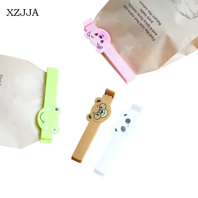 XZJJA 4PCS Cute Cartoon Animal Food Sealer Clamp Plastic Bag Snack Storage Seal Sealing Bag Clips Kitchen Food Preservation
XZJJA 4PCS Cute Cartoon Animal Food Sealer Clamp Plastic Bag Snack Storage Seal Sealing Bag Clips Kitchen Food Preservation