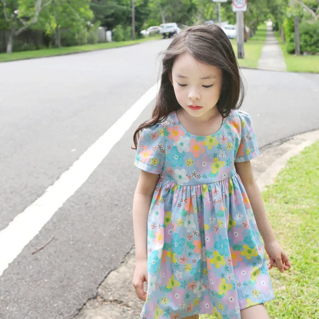 Girls floral cotton denim dress kids Princess Dress 2019 Summer roupas infantis menina
Girls floral cotton denim dress kids Princess Dress 2019 Summer roupas infantis menina