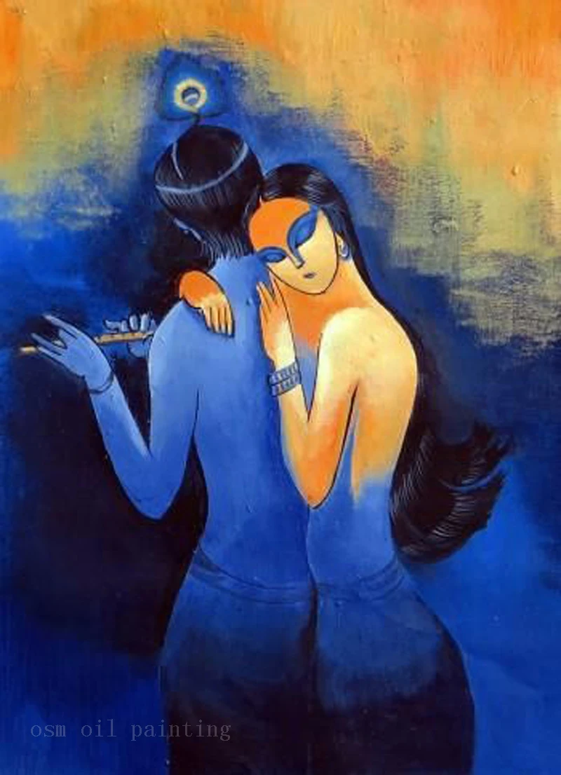 Handmade Modern Abstract Hindu Portrait Figure Oil Painting Hand Painted Indian Couple Sexy Nude Wall Art Hang Canvas Picture
Handmade Modern Abstract Hindu Portrait Figure Oil Painting Hand Painted Indian Couple Sexy Nude Wall Art Hang Canvas Picture