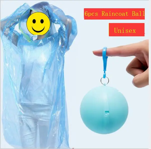 6pcs Portable Disposable Raincoat Ball Poncho Impermeable Rainwear Travel Emergency Rain Poncho Pocket Rain Coat Keyring Ball
6pcs Portable Disposable Raincoat Ball Poncho Impermeable Rainwear Travel Emergency Rain Poncho Pocket Rain Coat Keyring Ball