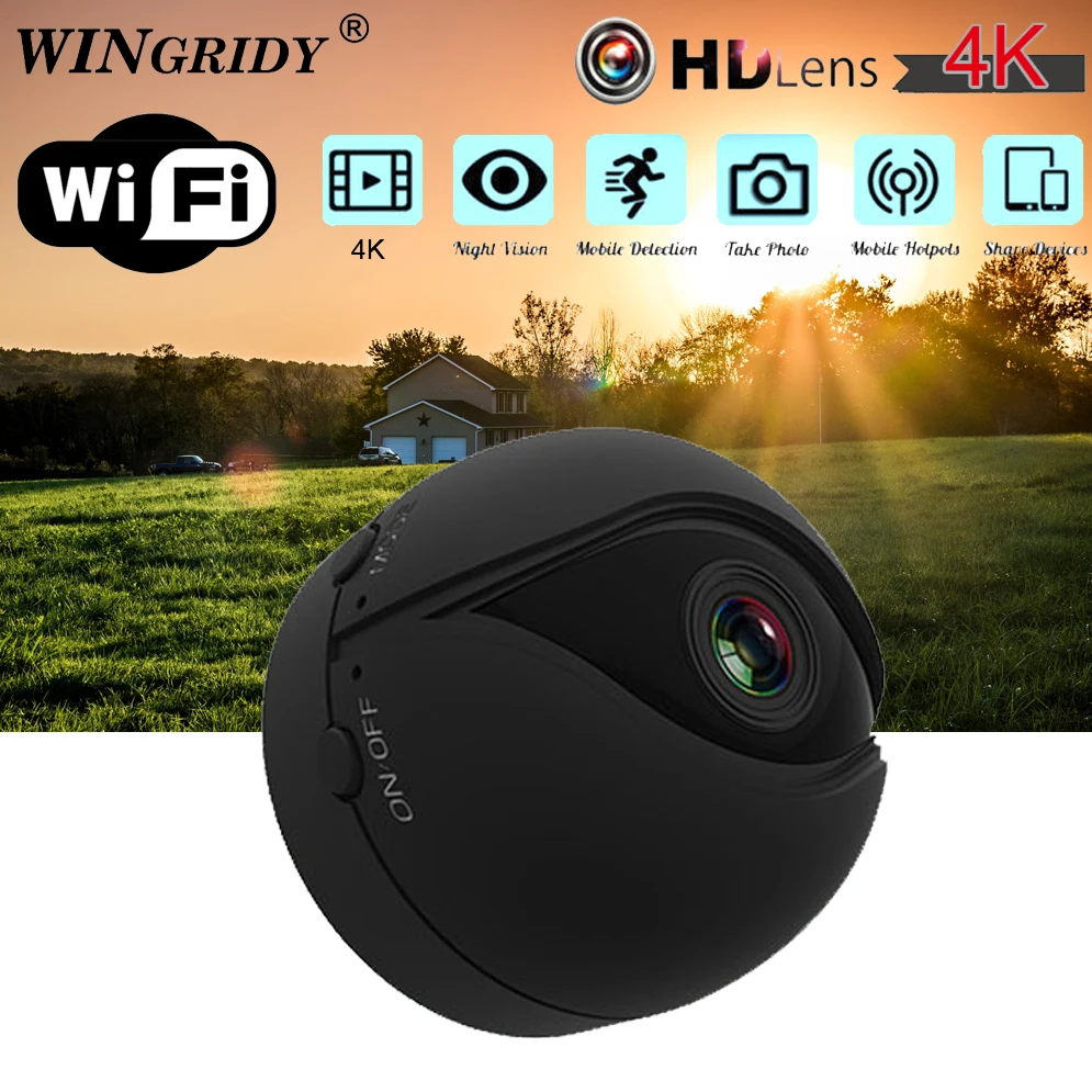Original V2 P2P IP Mini Cam WIFI Camera FULL HD 4K 1080P Night Vision Motion Detection CMOS Sensor Recorder Camcorder Micro
Original V2 P2P IP Mini Cam WIFI Camera FULL HD 4K 1080P Night Vision Motion Detection CMOS Sensor Recorder Camcorder Micro