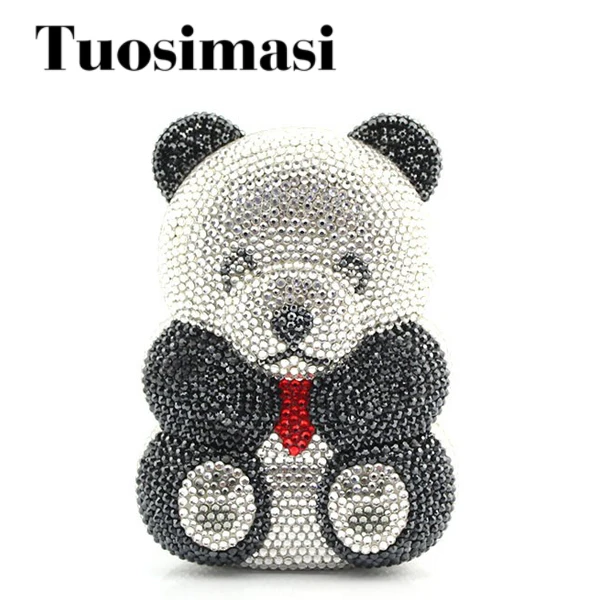 Factory Wholesale Lovely Handmade Bear shape crystal clutch bag women brand bag style evening clutch crystal
Factory Wholesale Lovely Handmade Bear shape crystal clutch bag women brand bag style evening clutch crystal