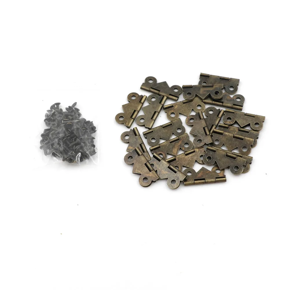 20Pcs 20*25mm Metal Small Hinges Crafts Flat 90 Degrees Fashion Blum Muebles Butterfly Wooden Wine Box Antique Hinge
20Pcs 20*25mm Metal Small Hinges Crafts Flat 90 Degrees Fashion Blum Muebles Butterfly Wooden Wine Box Antique Hinge