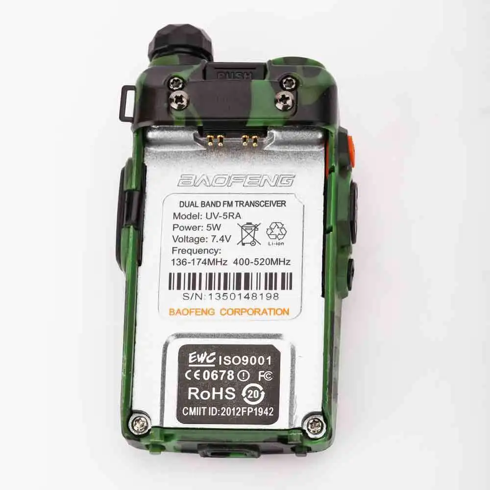 2020 NEWEST BAOFENG UV-5RA Camouflage Dual Band 136-174/400-520Mhz Radio 5R PLUS +SHIP
2020 NEWEST BAOFENG UV-5RA Camouflage Dual Band 136-174/400-520Mhz Radio 5R PLUS +SHIP
