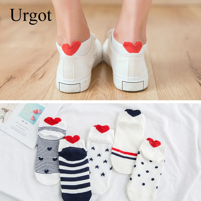 Urgot 5 Pairs New Arrivl Women's Cotton Socks Pink Cute Cat Ankle Socks Short Socks Casual Animal Ear Red Heart Gril Socks 35-39
Urgot 5 Pairs New Arrivl Women's Cotton Socks Pink Cute Cat Ankle Socks Short Socks Casual Animal Ear Red Heart Gril Socks 35-39