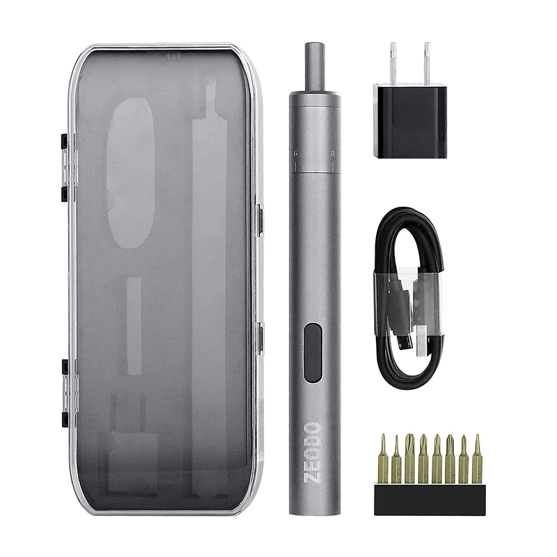 JZL-G mini electric screwdriver rechargeable aluminum alloy shell dual power mode with lithium battery powered screwdriver
JZL-G mini electric screwdriver rechargeable aluminum alloy shell dual power mode with lithium battery powered screwdriver