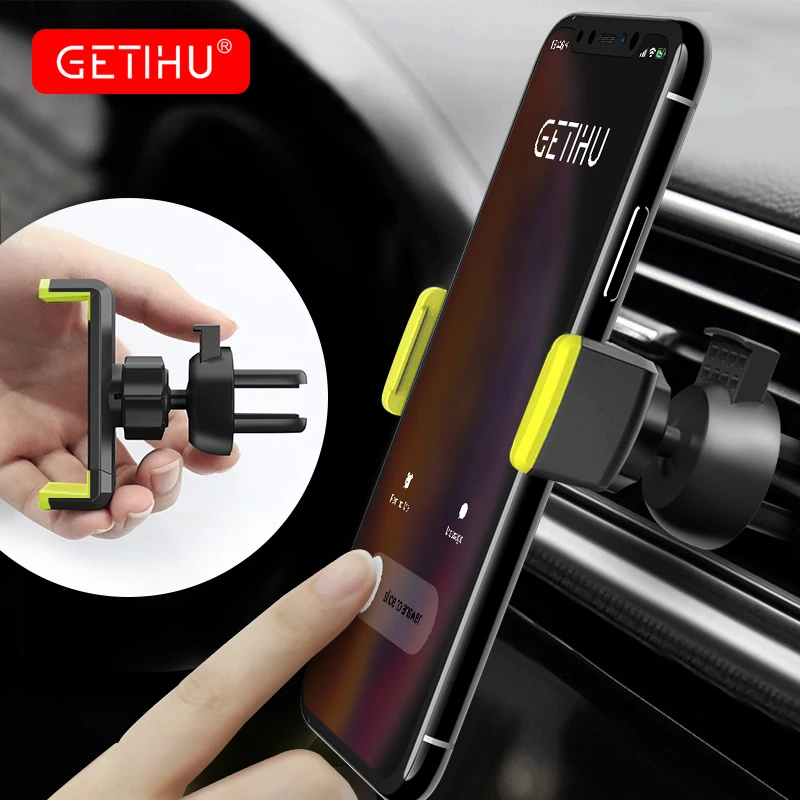 GETIHU Универсальный Автомобильный держатель для телефона iPhone XS MAX Samsung 360 крепление