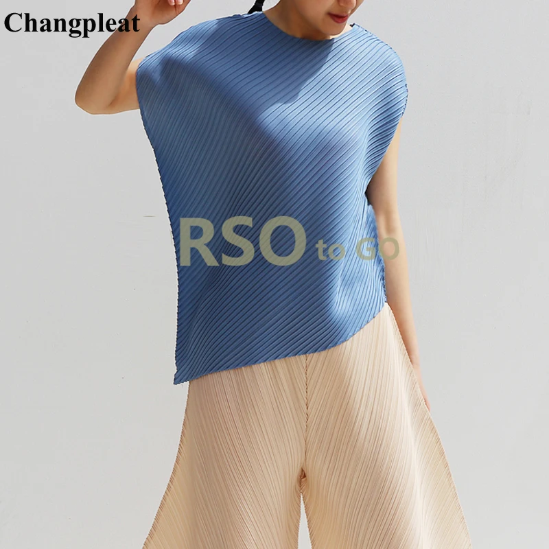 Женская плиссированная футболка Changpleat, однотонная свободная футболка с круглым вырезом и коротким рукавом, модель 2019 года, лето Дизайнерск...
Женская плиссированная футболка Changpleat, однотонная свободная футболка с круглым вырезом и коротким рукавом, модель 2019 года, лето Дизайнерск...