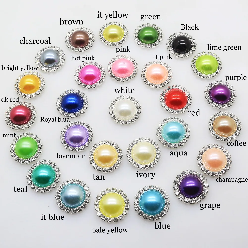 100pcs 20mm Crystal faux pearl rhinestone buttons flat back Metal Invitations Decorate Button Hair Flower Center Scrapbooking
100pcs 20mm Crystal faux pearl rhinestone buttons flat back Metal Invitations Decorate Button Hair Flower Center Scrapbooking
