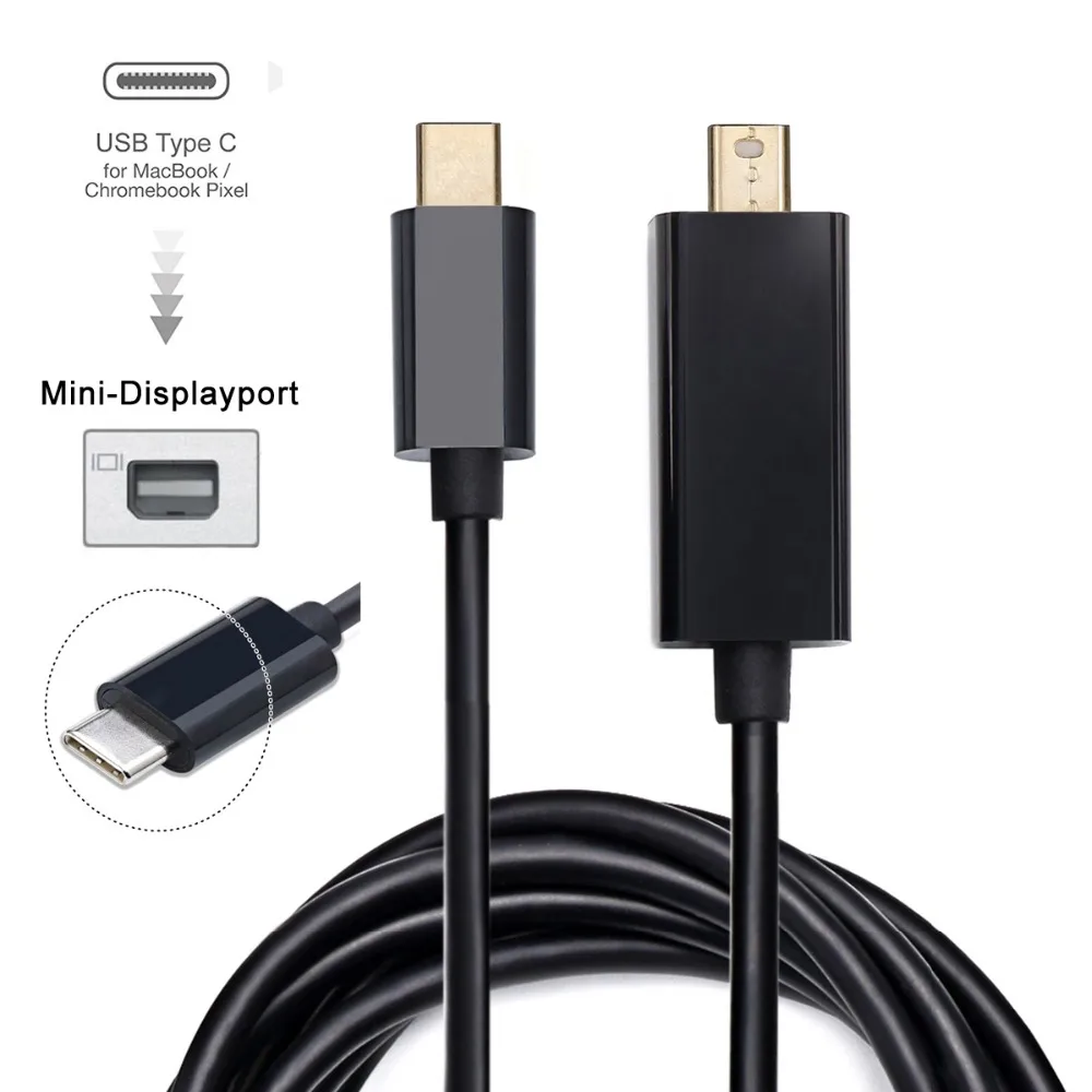 USB 3.1 Type C Φ к мини DisplayPort DP Male 4K мониторный кабель для Mac VR и ноутбука 1,8 м 6 футов
USB 3.1 Type C Φ к мини DisplayPort DP Male 4K мониторный кабель для Mac VR и ноутбука 1,8 м 6 футов