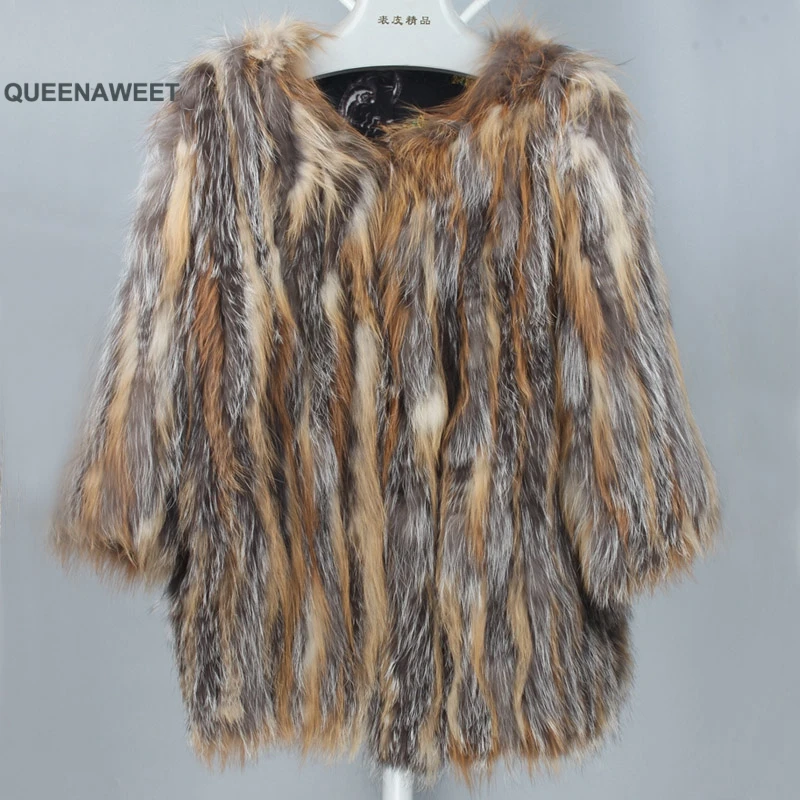 BIG SALE FREE SHIPPING hot new Knitted natural Red Fox Fur & Silver Fox Fur Coat Fox Fur Jacket Overcoat Garment
BIG SALE FREE SHIPPING hot new Knitted natural Red Fox Fur & Silver Fox Fur Coat Fox Fur Jacket Overcoat Garment