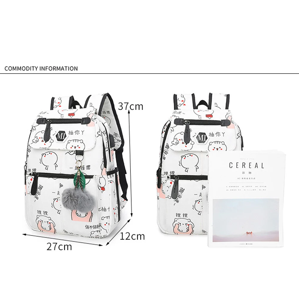 2020 Girls Canvas Backpack 3 Pcs/set Women School Backpacks Schoolbag For Teenagers Student Book Bag USB Charging Boys Satchel
2020 Girls Canvas Backpack 3 Pcs/set Women School Backpacks Schoolbag For Teenagers Student Book Bag USB Charging Boys Satchel