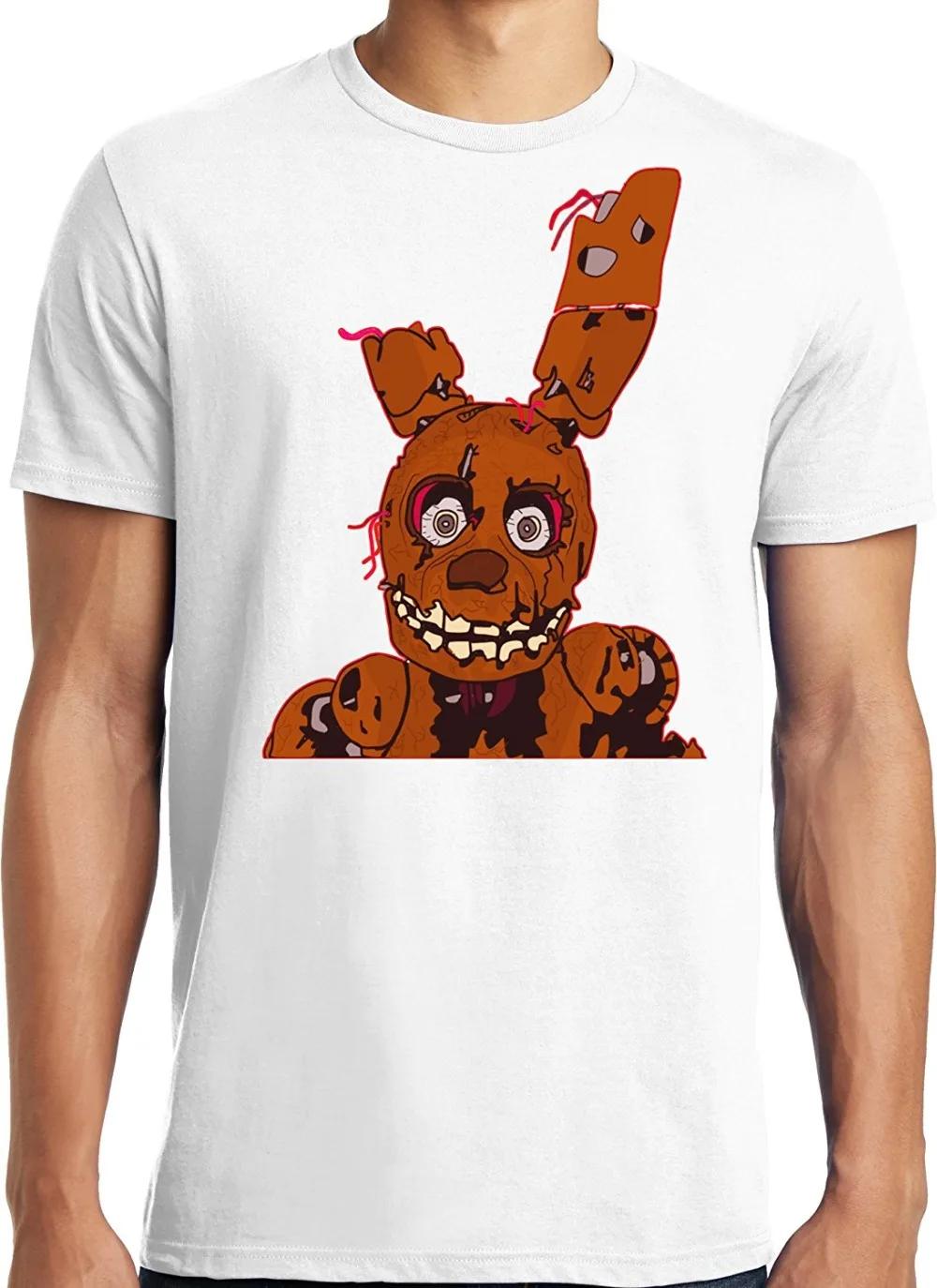 Rock Heavy Metal FNAF Five Nights At Freddy's Весенняя ловушка Фредди взрослая футболка S 6XL