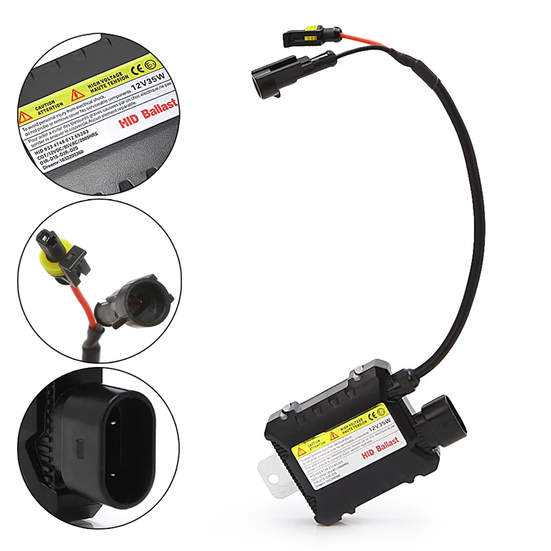 Slim 35W Universal HID Digital Conversion Ballast Kit 12V For H1 H7 9006 Xenon Headlight
Slim 35W Universal HID Digital Conversion Ballast Kit 12V For H1 H7 9006 Xenon Headlight
