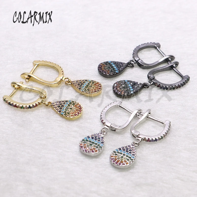 5 Pairs drop earrings water drop earrings rainbow crystal accessories zircon jewelry for women earrings 5516
5 Pairs drop earrings water drop earrings rainbow crystal accessories zircon jewelry for women earrings 5516