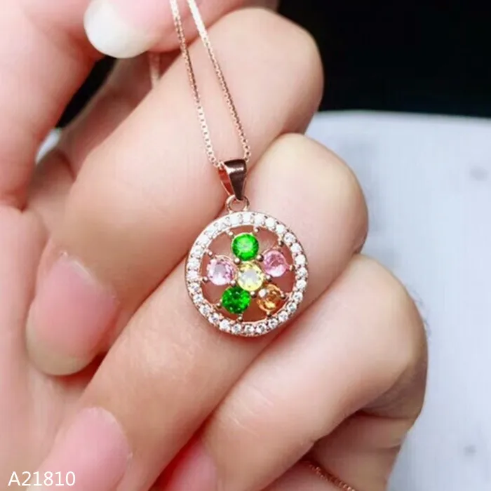 KJJEAXCMY boutique jewels 925 pure silver inlaid natural tourmaline female Pendant + Necklace safety buckle sunflower support t
KJJEAXCMY boutique jewels 925 pure silver inlaid natural tourmaline female Pendant + Necklace safety buckle sunflower support t