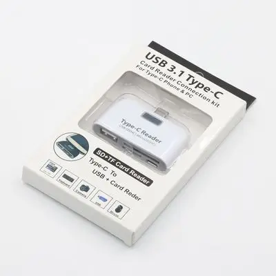 10pcs/lot 3 in 1 USB 3.1 Type C USB-C TF Micro OTG Card Reader For Macbook Phone Tablet
10pcs/lot 3 in 1 USB 3.1 Type C USB-C TF Micro OTG Card Reader For Macbook Phone Tablet