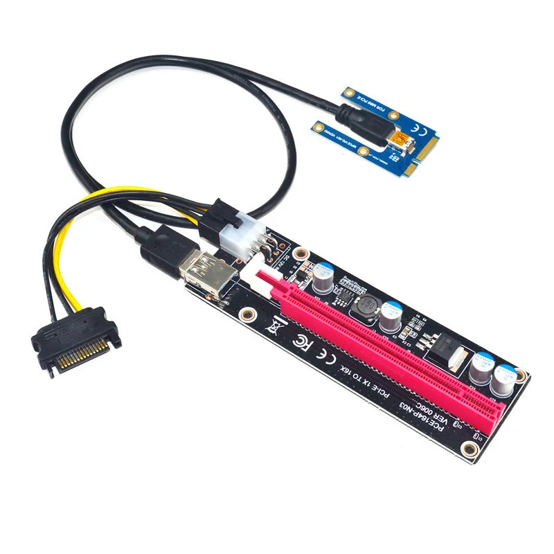 Mini PCIe to PCI express 16X Riser for Laptop External Graphics Card EXP GDC BTC Antminer Miner mPCIe to PCI-e slot Mining Card
Mini PCIe to PCI express 16X Riser for Laptop External Graphics Card EXP GDC BTC Antminer Miner mPCIe to PCI-e slot Mining Card
