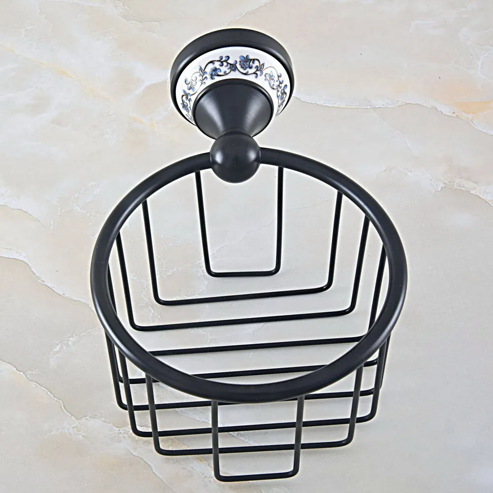 Black Oil Rubbed Brass Ceramic Flower Base Wall Mounted Bathroom Toilet Paper Roll Basket Holder Bathroom Accessory mba758
Black Oil Rubbed Brass Ceramic Flower Base Wall Mounted Bathroom Toilet Paper Roll Basket Holder Bathroom Accessory mba758