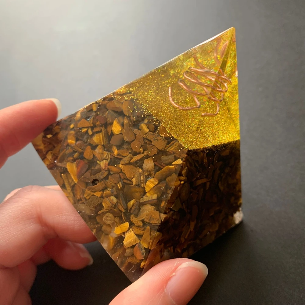 Natural Tiger Eye Beads Stone Chakra Orgone Pyramid Resin Reiki Crystal Stones Figurine Statue Fengshui Home Decor Wholesale
Natural Tiger Eye Beads Stone Chakra Orgone Pyramid Resin Reiki Crystal Stones Figurine Statue Fengshui Home Decor Wholesale