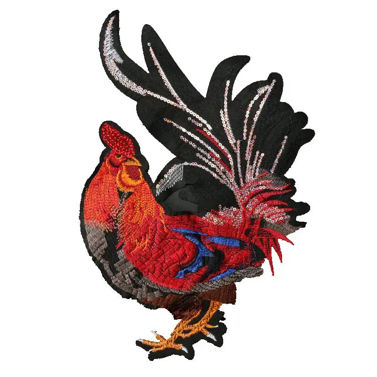 Cock Patch Sequined Patches Iron on Patches for Clothes stickers applique fabric applications for clothes sequin 2018 new 1pc
Cock Patch Sequined Patches Iron on Patches for Clothes stickers applique fabric applications for clothes sequin 2018 new 1pc